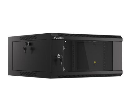 Szafa RACK LANBERG Wisząca 19" 4U 600x600mm jednosekcyjna WFFA (czarna)